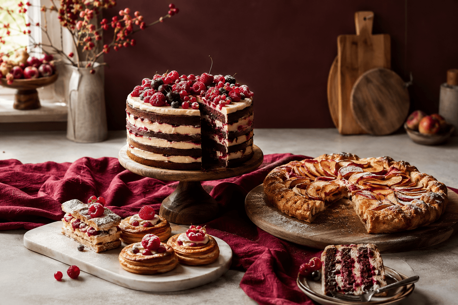 Celebration berry cake