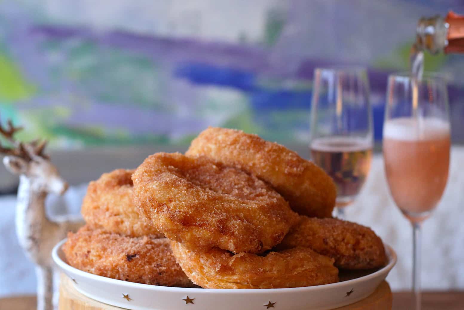 Apple beignets with frangipane