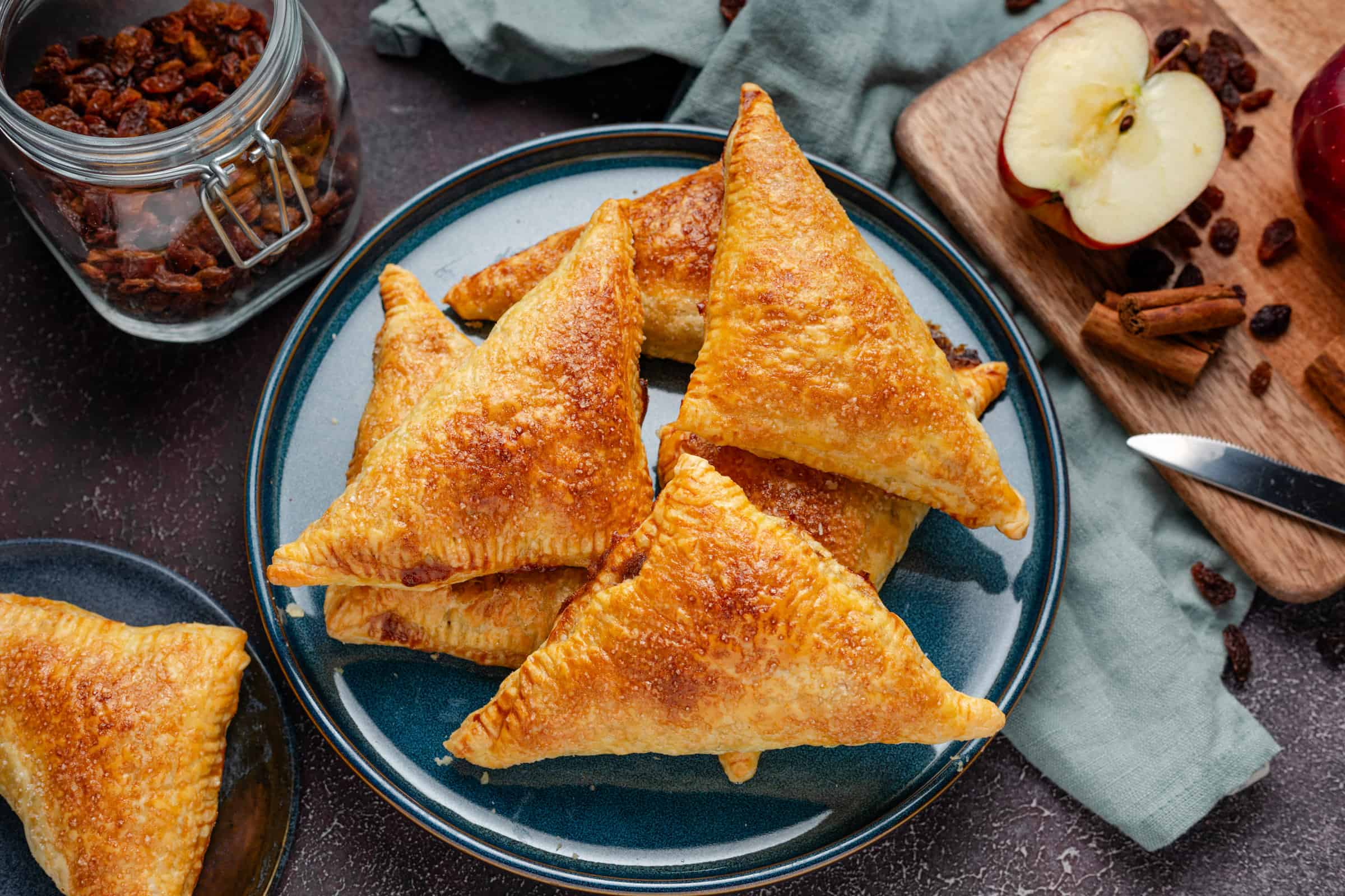 Apple flaps with creamy apple fill